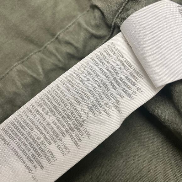 Y2K Hollister Olive Green Field Jacket Womens Medium Logo Utility Vintage - Picture 6 of 6